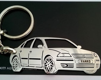 Volkswagen Keychain, Volkswagen Passat, fathers day gift, Volkswagen, VW Keychain, Personalized Keyring, Custom Keyring, birthday gift