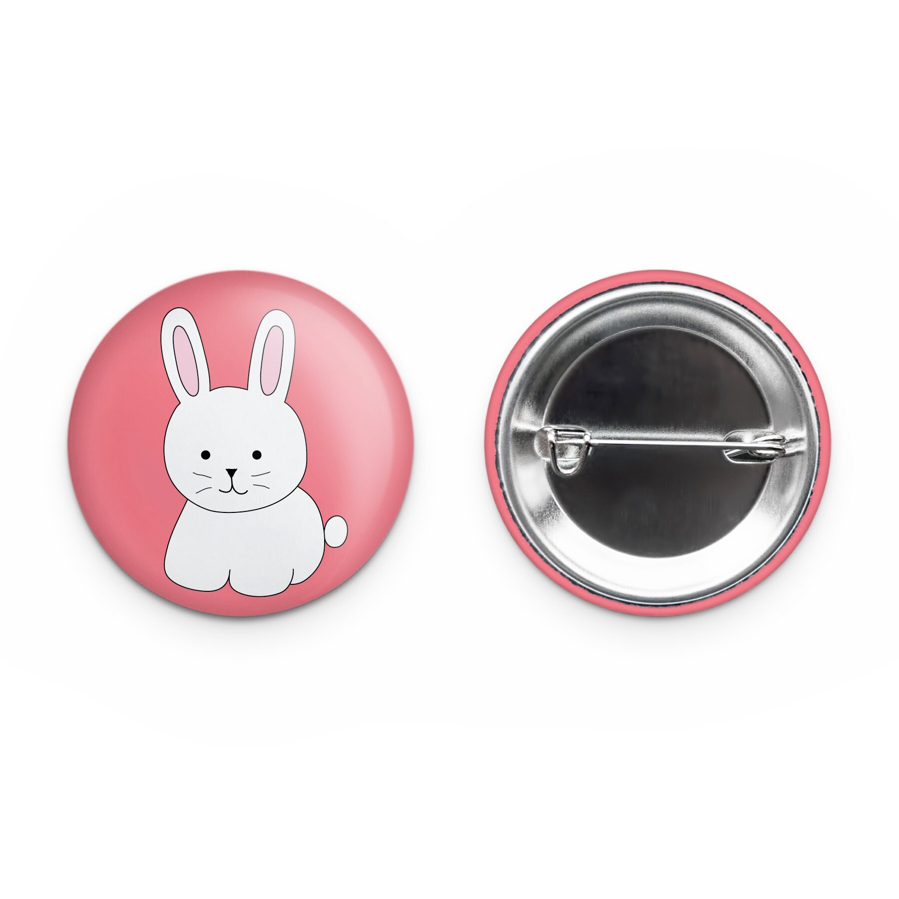 Cute Bunny Pin Set Set of 3 1.25 Diameter Easter Etsy 日本