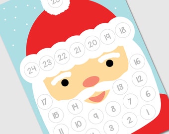 Printable Santa Advent Calendar Christmas Activity (Download Now) - Etsy