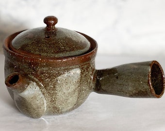 Kyusu Shigaraki yaki Japanese Tea pot Tsuchinone Handcraft Made in japan