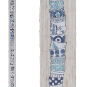 Kyoto Tapestry Wall Hanging Handpainted Linen Soba choko Kasane