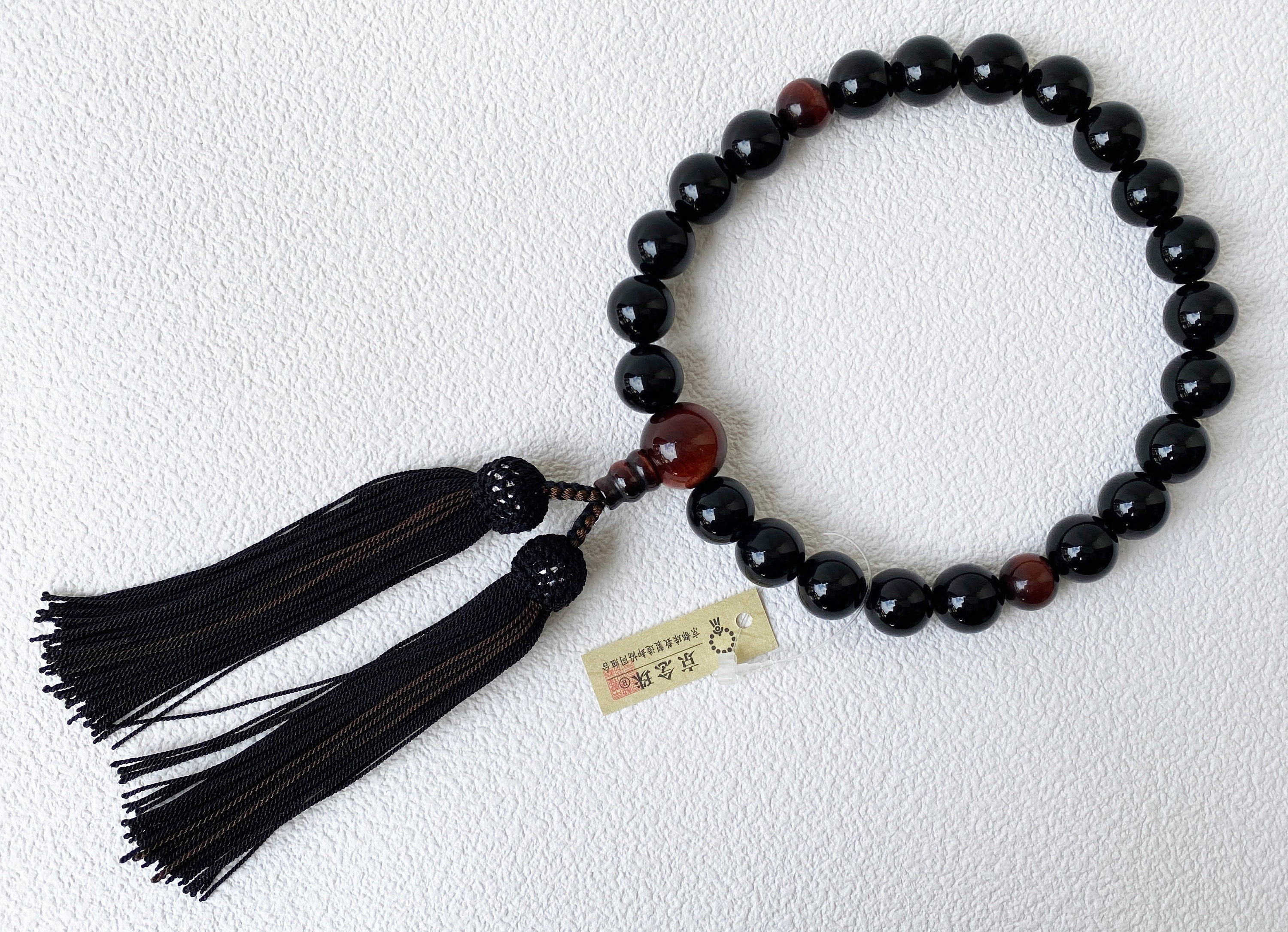 【希望者のみラッピング無料】 Rosary Buddhist Mala Tiger Red Kyoto Japan Beads Prayer Juzu 絵画