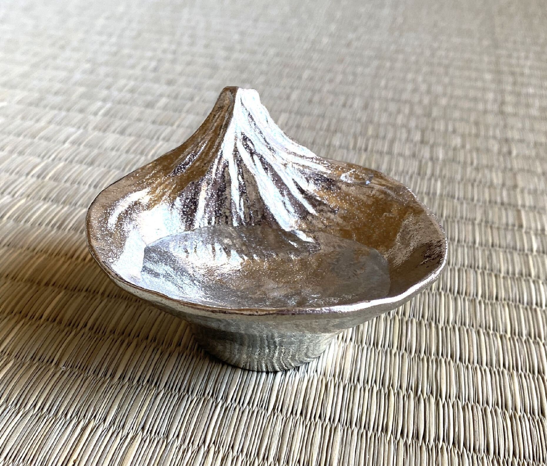 Guinomi Sake Cup Ochoko the Reflection of Mt. Fuji Takaoka Tin