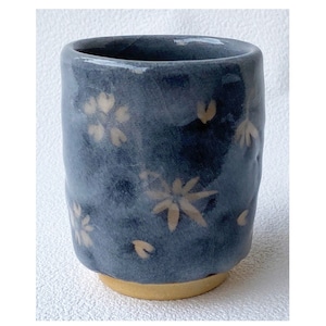 Yunomi Kyo Kiyomizu yaki Japanese tea cup S japan Nezumishino Spring Autumn