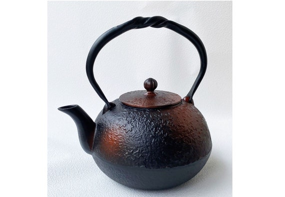 Kyusu Japanese Tea pot kettle Nanbu Cast Iron Autumn Leaves