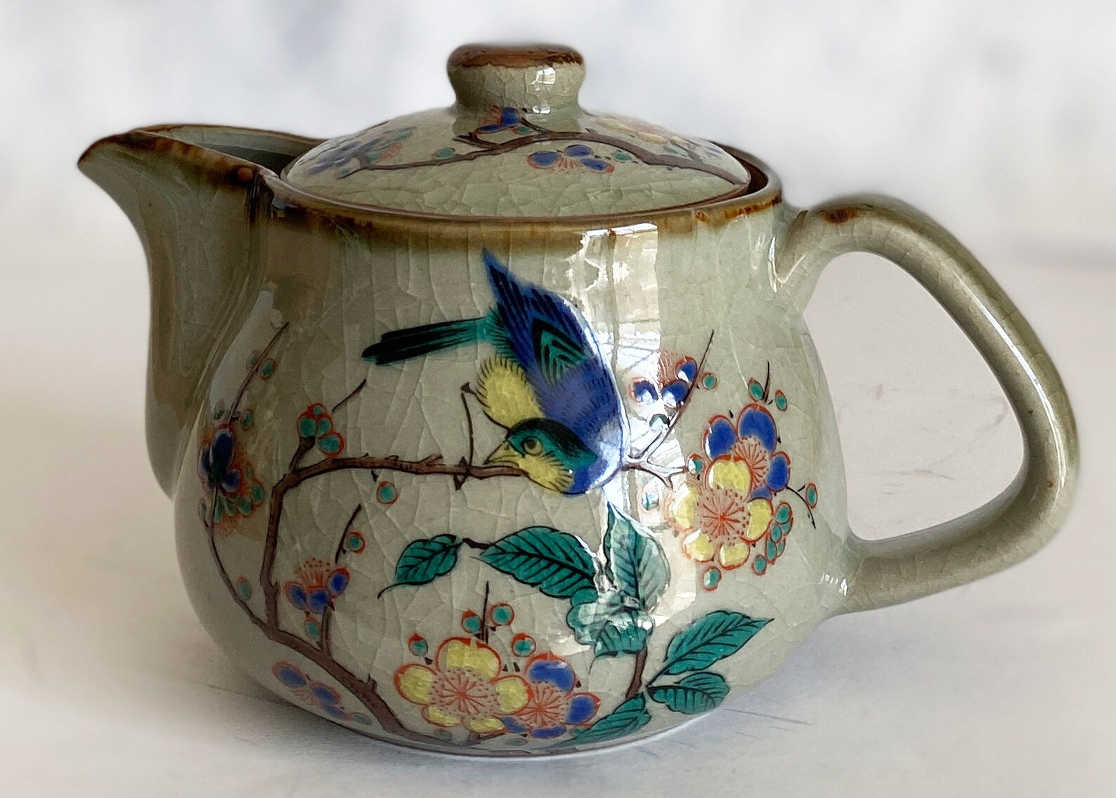 Kyusu japanese tea pot Kutani porcelain 250ml from japan with Etsy