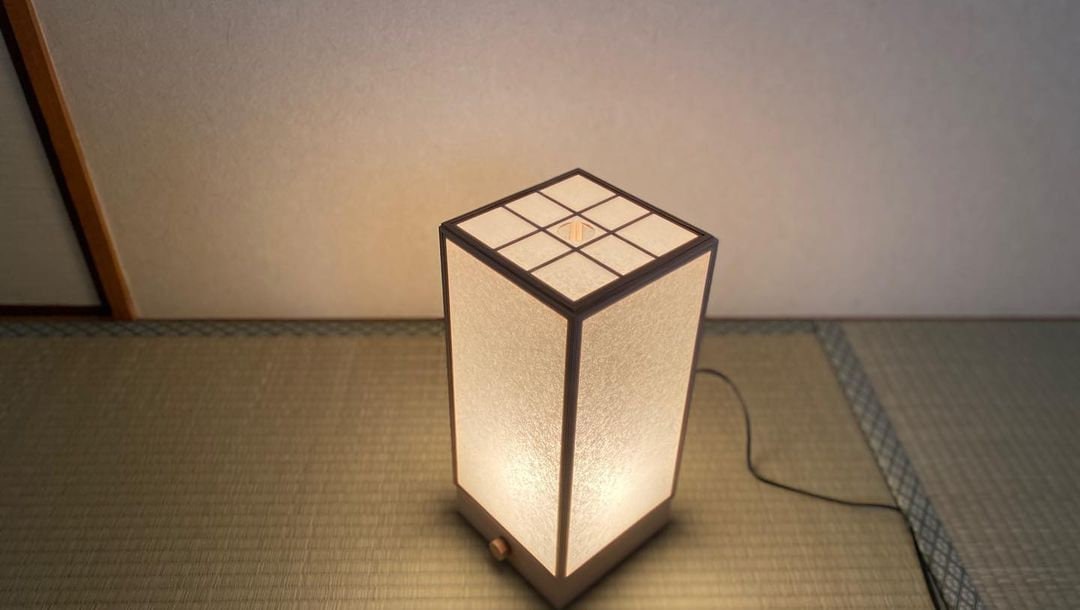 Andon Japanese Electric Lantern Ceder Handcraft Hida Made in Japan 
