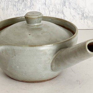 Kyusu Kyo Kiyomizu yaki vaisselle Théière Ash White Glaze Artisanat Japon 230ml