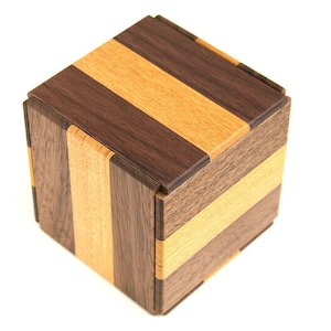 Hakone Yosegi wooden mozaic Secret puzzle box Himitsu No.1 gimmick Japan
