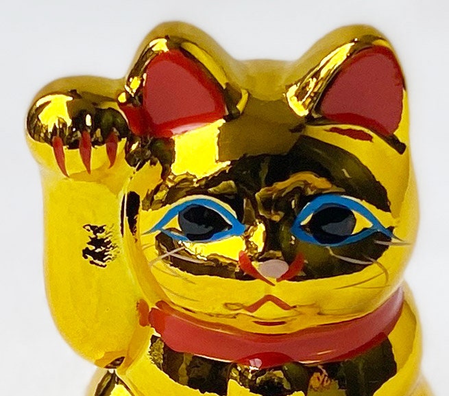 MANEKI NEKO Coinbank Japanese Lucky Cat TOKONAME Yaki Right