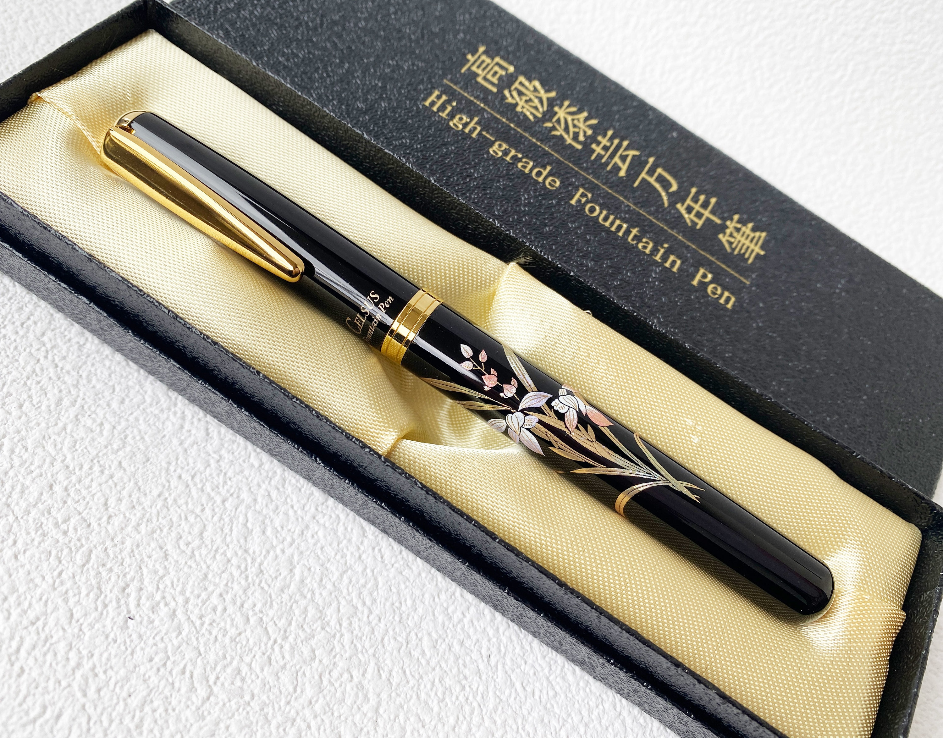 Maki-e Urushi Lacquer Makie Fountain Pen Yamanaka Lacquerware Orchid Motif  Japan - Etsy