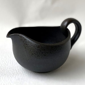Yuzamashi Japanese water pot Tokoname yaki ware Ceramic Gyokko Back handle 290ml
