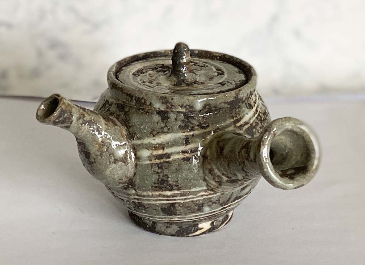 Kyusu Shigaraki yaki Japanese Tea pot Nerikomi marble from japan