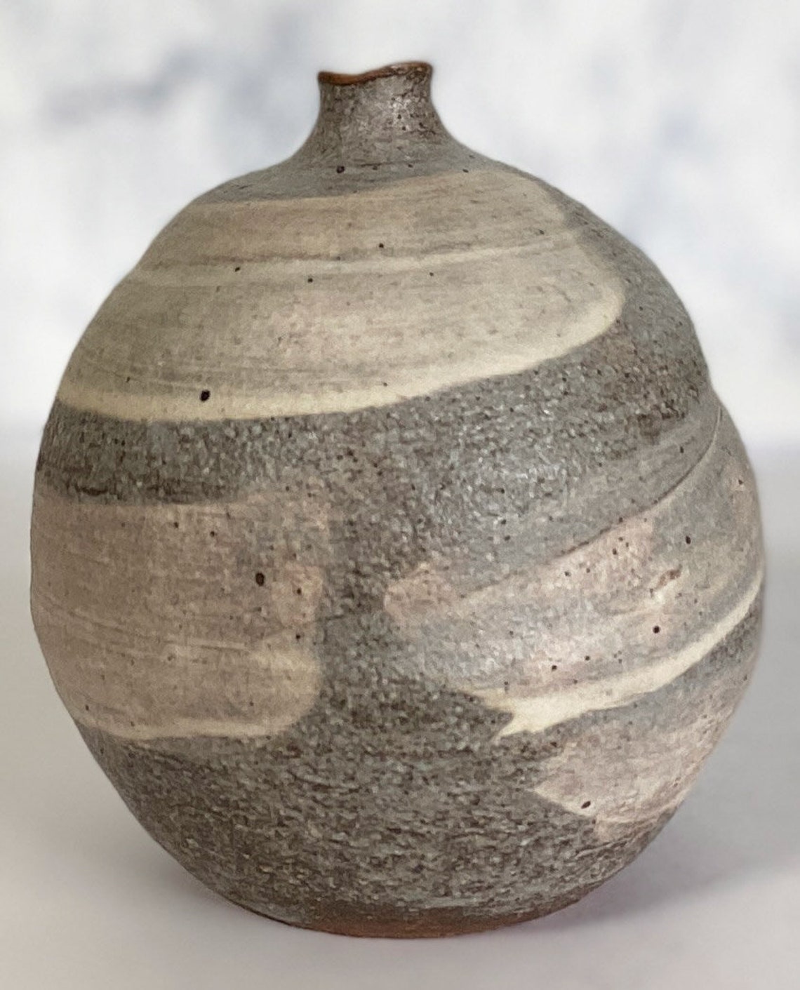 Shigaraki yaki ware Japanese pottery single flower vase Etsy