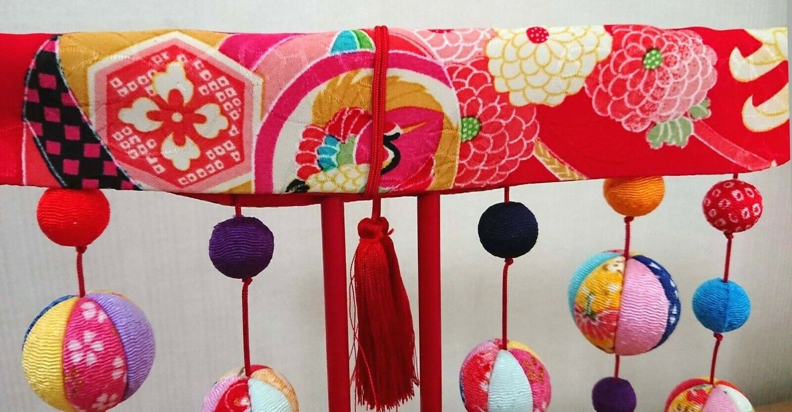 Kicho Screen Ornaments Japanese Chirimen Crape Mari Ball