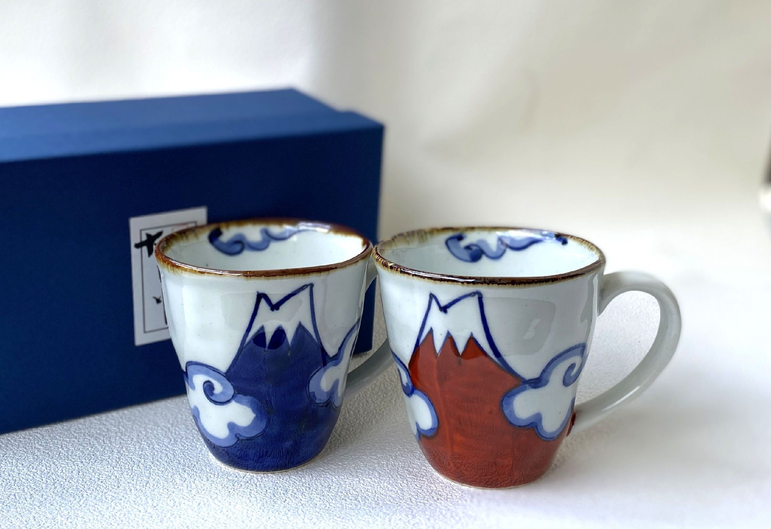 Tazza Da Tè Giapponese Yunomi Hokusai - Ceramica Kutani Tradizionale - Prodotto In Giappone - Foto 8