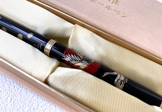 Stylo à Bille Japonais Laque Maki-E Doré Yamanaka - Rouge Fuji - Neuf Avec étiquette