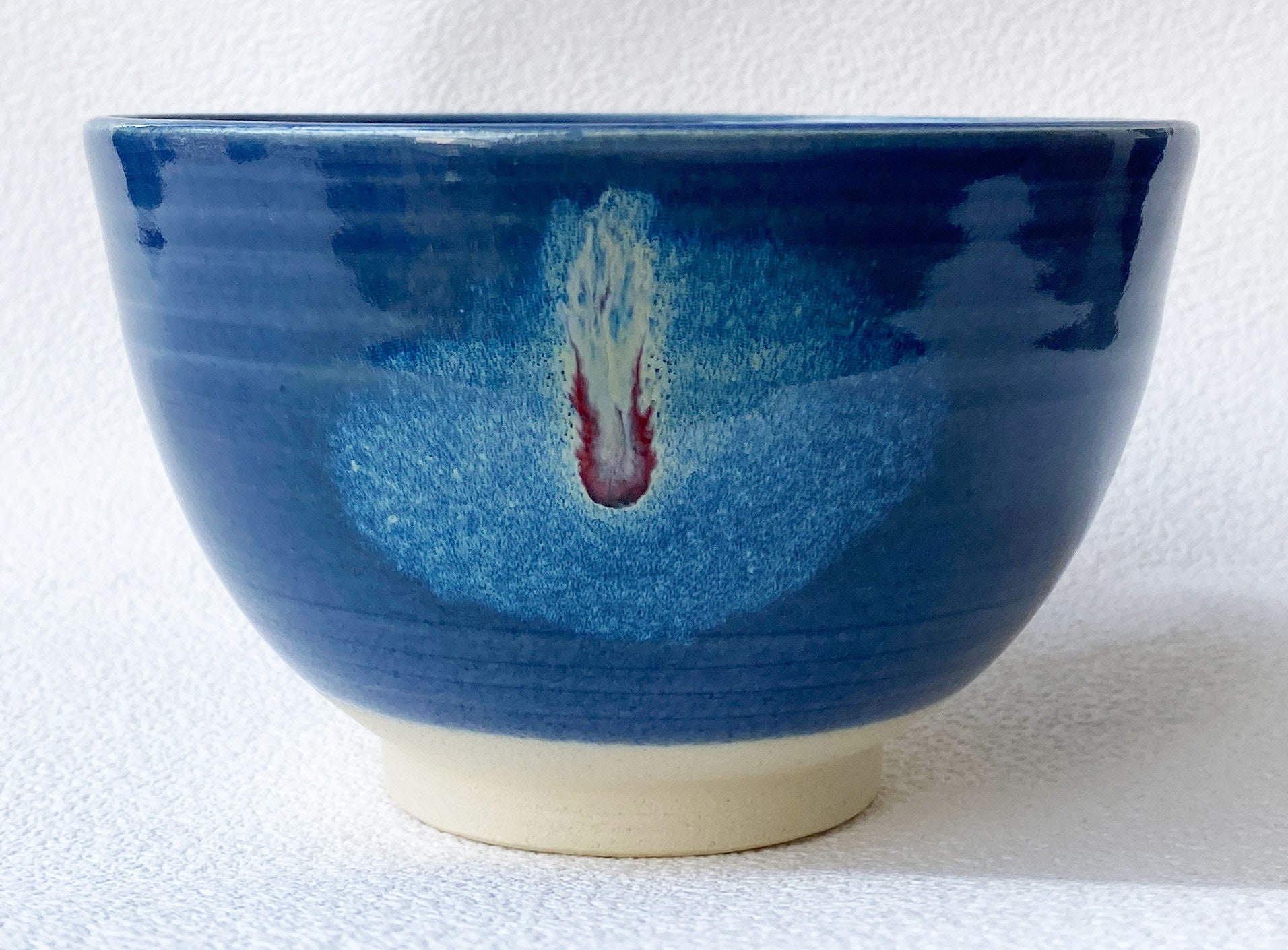 茶 Kei Kyo Kiyomizu Yaki Japanese Matcha Tea Bowl Zuiko Kiln Icchin Plum