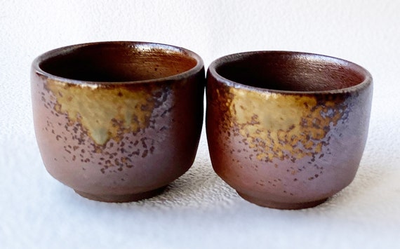 Tokkuri Guinomi Bizen Yaki Ware Japanese Pottery Sake Cup Bottle