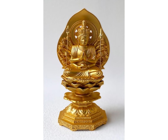 Senju Kannon Buddha Mini Statue From Japan Takaoka Metal Handcraft