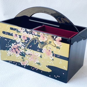 Yamanaka Urushi Lacquer Elegant Sakura körsbär Fjärrkontrollhållare Kyoto Japan, USA DDP