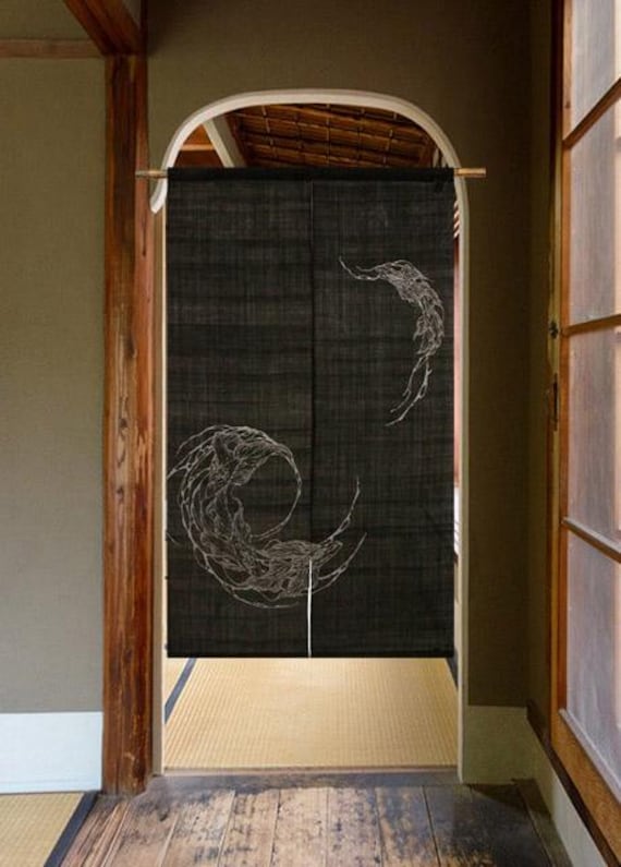 Buy Kyoto Noren Japanese Door Curtain Linen Handcraft Japan Kingyo