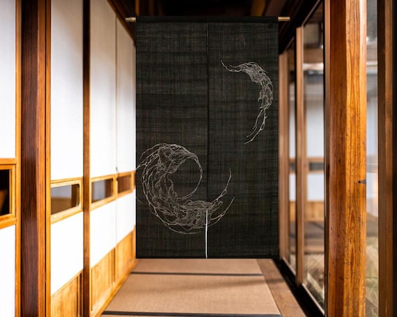 Buy Kyoto Noren Japanese Door Curtain Linen Handcraft Japan Kingyo