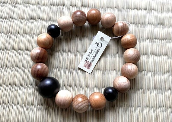 Kyoto Juzu bracelet Japan Precious wood series Mulberry tree Black ebony  Japan | eBay