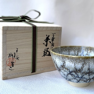 Kyo Kiyomizu yaki ware Japanese Matcha Tea bowl YutekiTenmoku kaleidoscope Japan