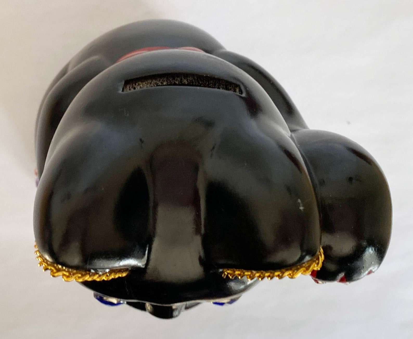 Deco Maneki Neko Japanese Lucky Cat Left Paw Handcraftblack Etsy