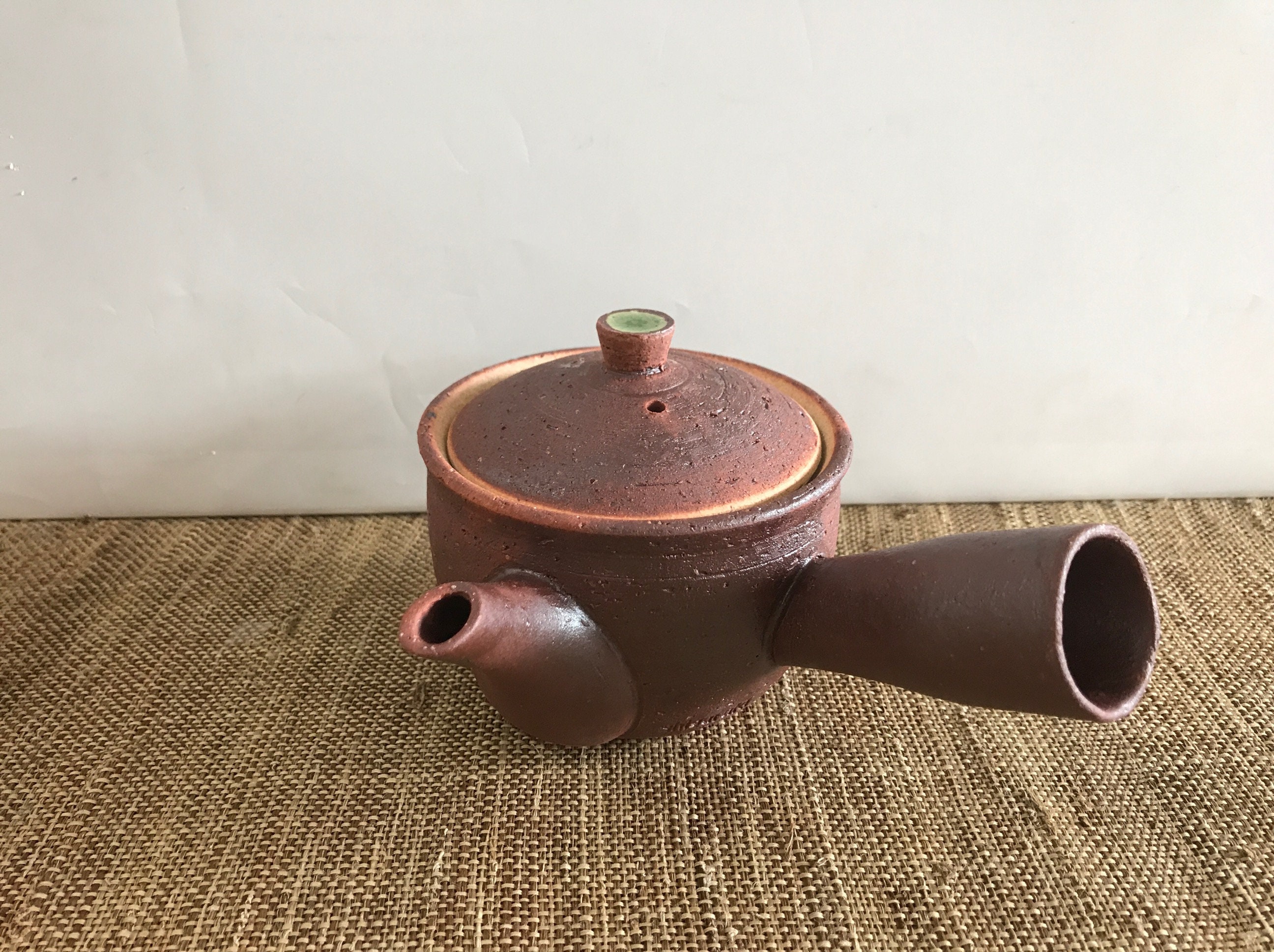 Kyusu Shigaraki yaki pottery Japanese Green Tea pot White Etsy