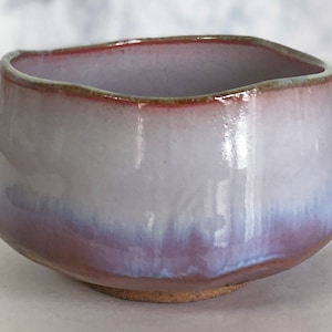 Matcha Chawan Japanese green Tea Bowl Mino yaki ware Asayake Sunrise Motif Japan