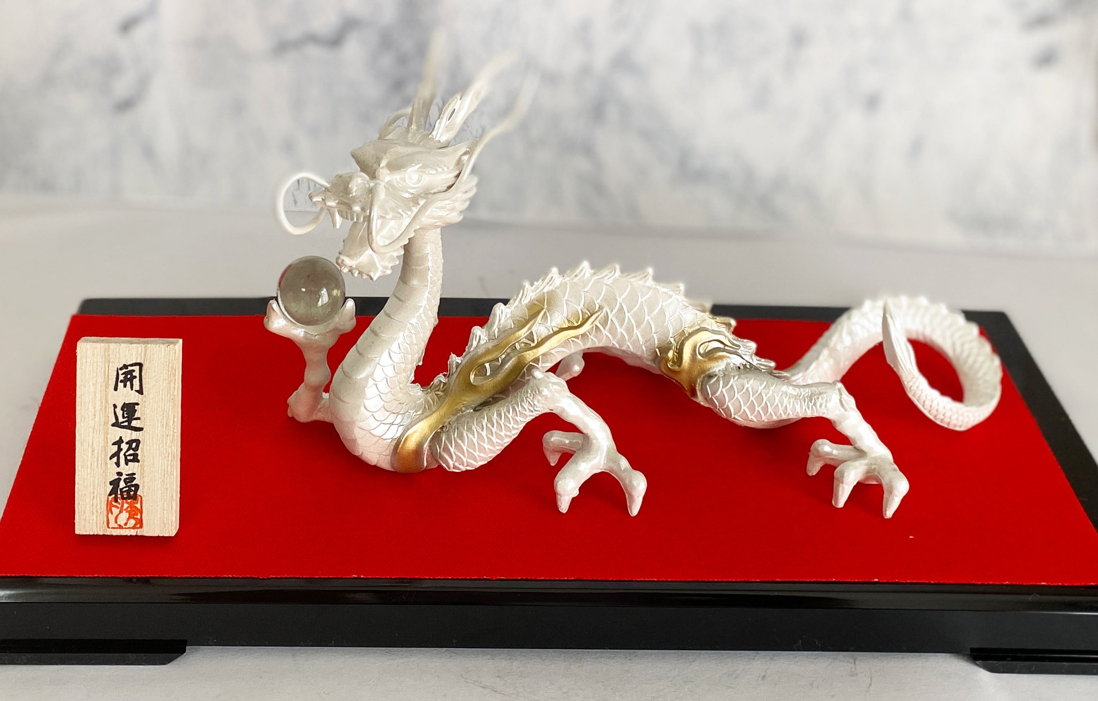 Hakuryu White Dragon Japan Takaoka Japanese Metal Craft Figure