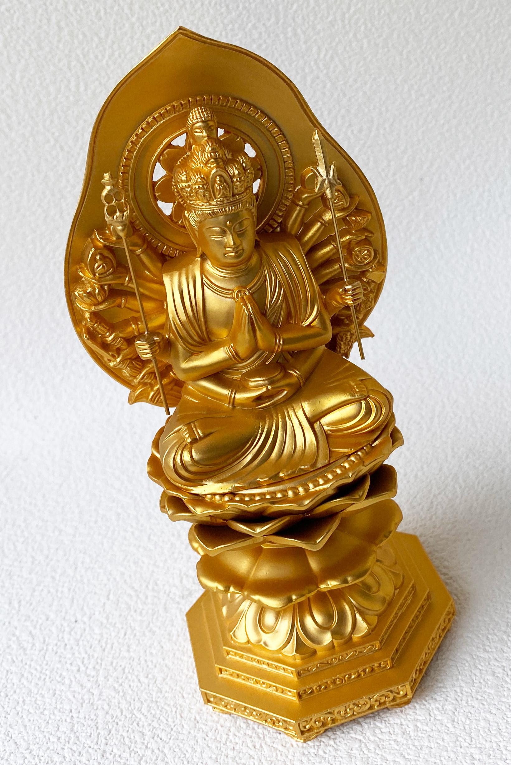 Senju Kannon Buddha Mini Statue From Japan Takaoka Metal Handcraft