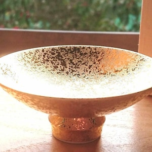 Japanese Sake Cup Guinomi Sakazuki Arita yaki ware Kinsai gold Zipang w/box