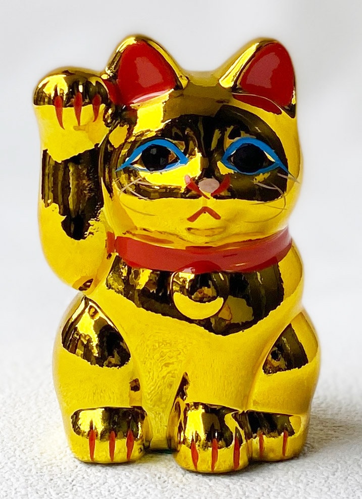 MANEKI NEKO Coinbank Japanese Lucky Cat TOKONAME Yaki Right