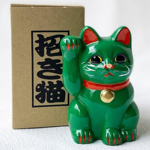 MANEKI NEKO Coinbank Japanese Lucky Cat TOKONAME Yaki Right Hand