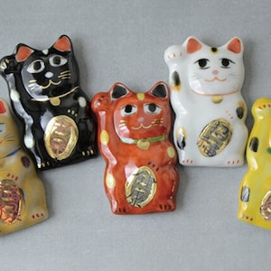 Maneki neko Lucky rat KyoKiyomizu porcelain Hashioki Japanese chopstick rest 5