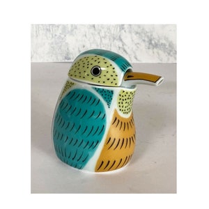 Arita yaki ware Japan Soy Sauce refers pot Kawasemi Kingfisher Bird motif new
