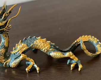 Dragon Ryu Ornaments Japanese Traditional Craft Sei-ryu Blue