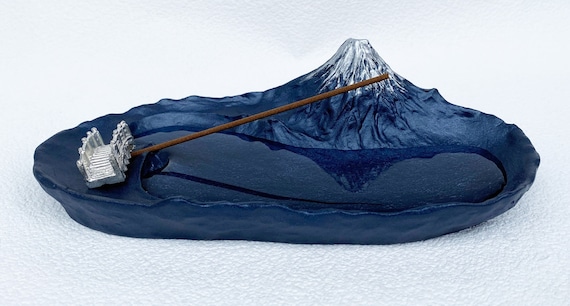 Incense Stand Reflection of Mt. Fuji Aluminum Japan Takaoka Metal