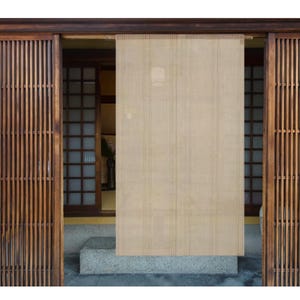 Kyoto Noren Japanese door curtain Natural Cotton Noren Curtain – Stripe Patter