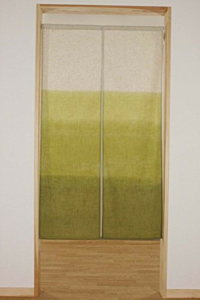 Noren Japanese Hanging Door Curtain Green gradation color Etsy