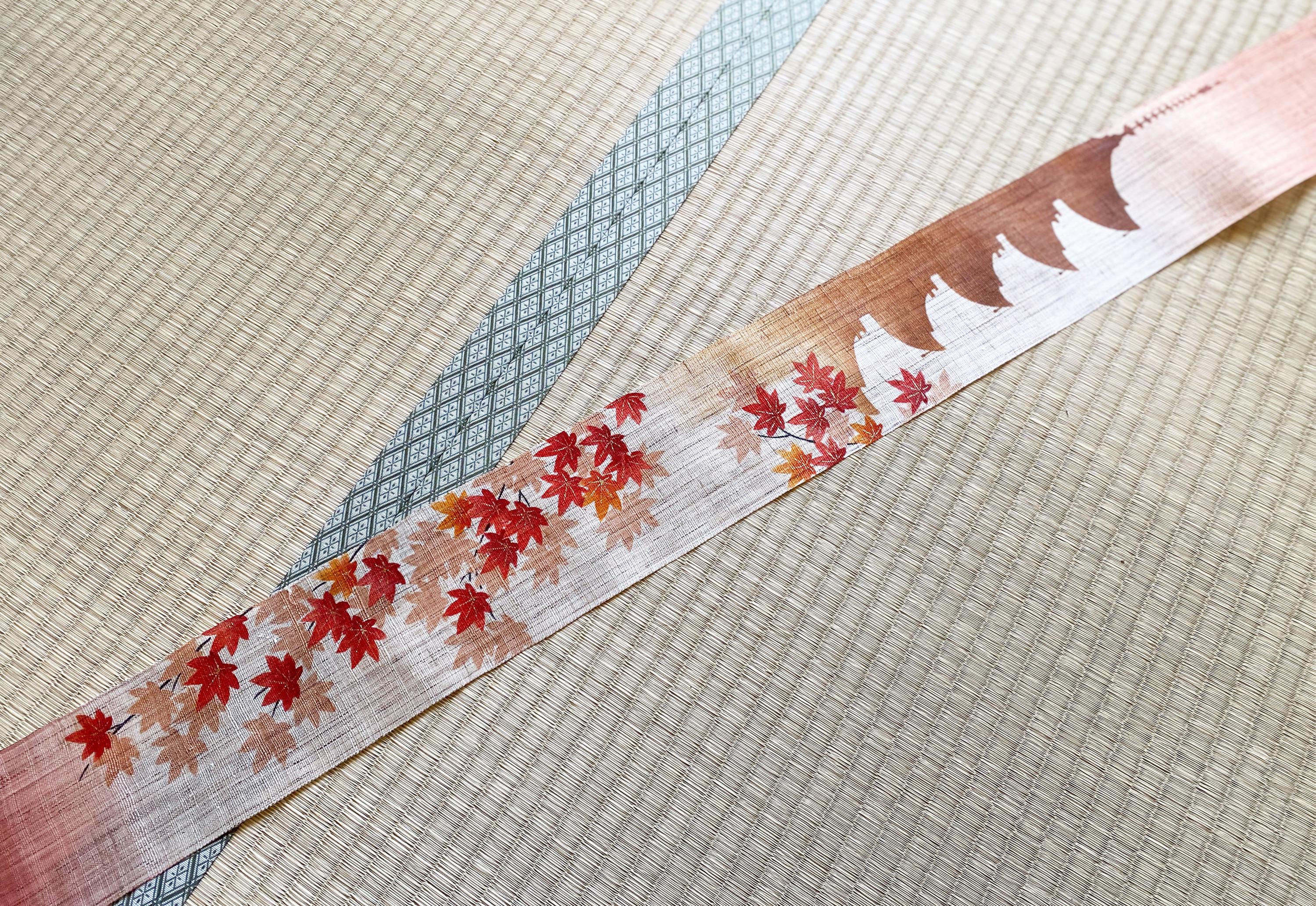 Kyoto Tapestry Wall Hanging Handpainted Linen Five-storied Pagod