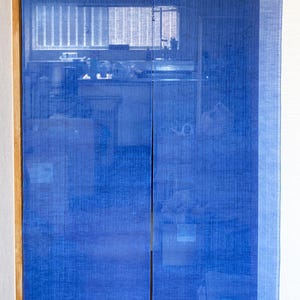 Kyoto Noren Japanese hanging curtain Japan Reiwa no Someiro Linen Lapis lazuli