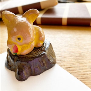 Coniglio Usagi Bunchin giapponese Nanbu ghisa gramma ornamento fatto giappone