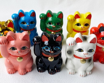 薬師窯 七福神 招き猫 飾りセット - Etsy 日本