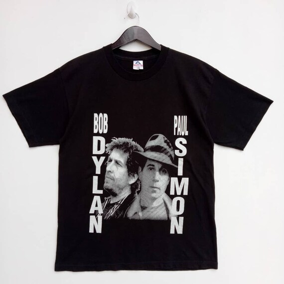 VINTAGE BOB dylan and PAUL Simon tour in concert t