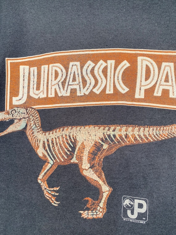 VINTAGE JURASSIC PARK Movie Film rare tee shirt - image 3