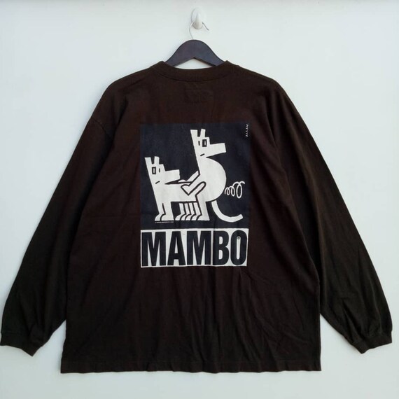 VINTAGE MAMBO Longsleeve Dog rare design 1990 tee